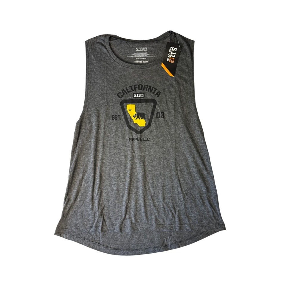 5.11 Tactical Women Park Ranger Tee Charcoal Heather CA Republic Tank Top Size L